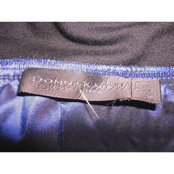 $2295 DONNA KARAN COLLECTION Blue Cashmere Belted Dress 10 - Picture 6 of 6